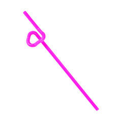 drinking straw isolated on white background