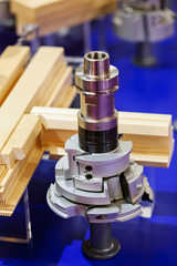 detail of woodworking machine