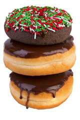 Stack of glazed donuts