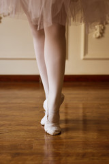 Close-up ballet girls legs