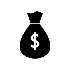 Icon of money bag with a dollar sign