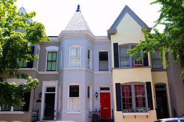 Georgetown historical district facades Washington