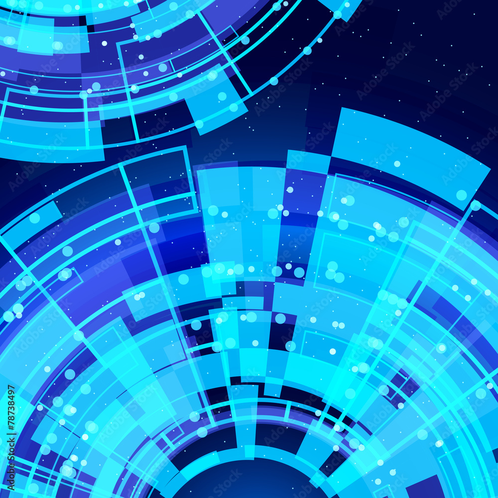 Poster abstract glowing technology background.