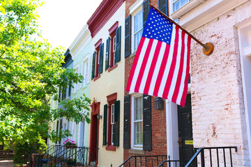 Georgetown historical district facades Washington