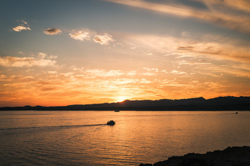 sunset  in Sharm el Sheikh, Egypt