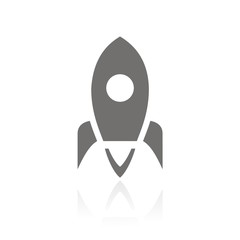 Icono nave espacial FB reflejo © imaagio.stock