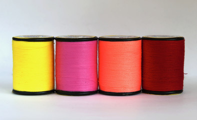 Row of thread in spool