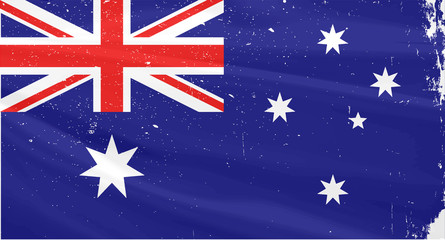 Australian Flag Grunge