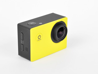 small action camera yellow
