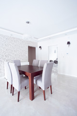 Bright elegant dining room
