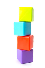 Tower of stacked cubes