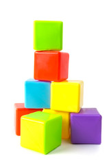 Tower of stacked cubes