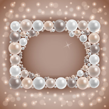 Shiny pearl frame