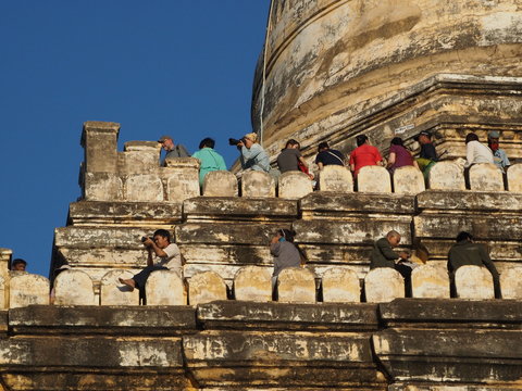 Pagoda budista en Bagan (Myanmar)