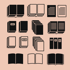 Set of Book Icons