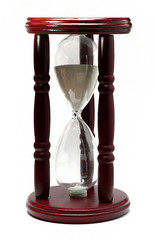 stylish wooden hourglass brown
