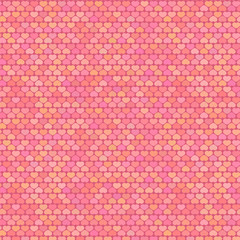 Small Hearts Pattern in Pastel Shades, vector