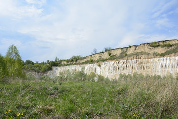 Fototapeta na wymiar Chalk quarry.