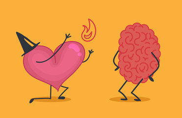 Brain & heart characters: Magic show