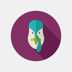 Turkey flat icon with long shadow