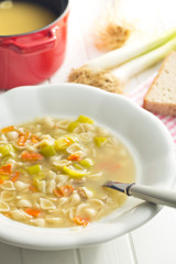 vegetable soup with pasta