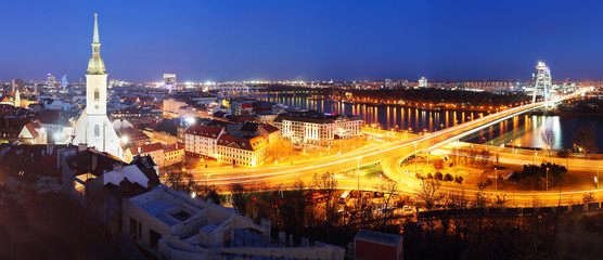 Bratislava cityspace - panorama from castle