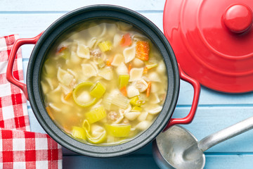 vegetable soup with pasta