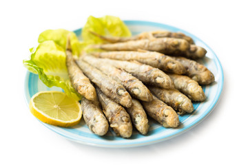 Ghiozzi fritti, deep fried gobies, mediterranean cuisine