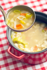 vegetable soup with pasta