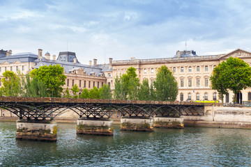 Pont des Arts, bridge over the River Seine in Paris