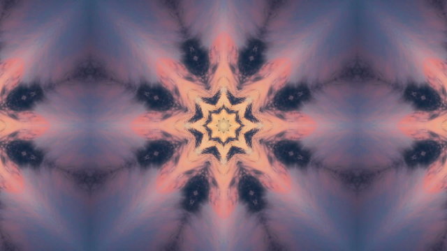 Kaleidoscope evening sun