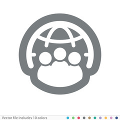 Sticker Icon - Vector file includes all colors