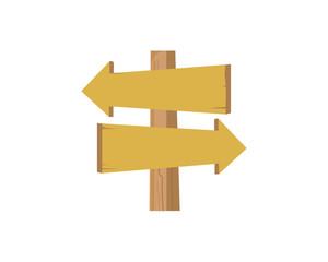 Wood Sign Direction