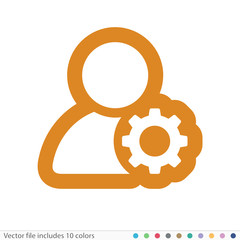 Sticker Icon - Vector file includes all colors