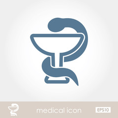 Snake medical icon