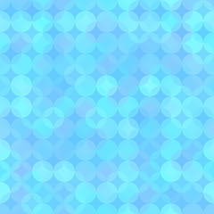 Blue Sparkling Abstract Seamless Pattern Background from Rounds