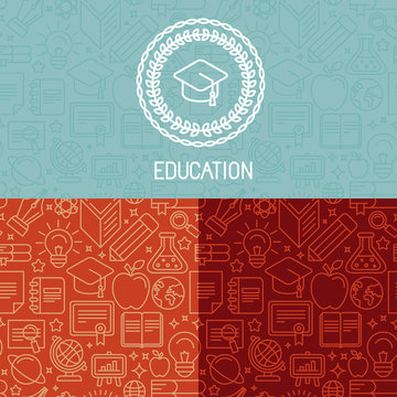 Vector educational logo design