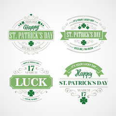 Typography St. Patricks Day. Vector illustration