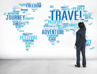 Travel Explore Global Destination Trip Adventure Concept