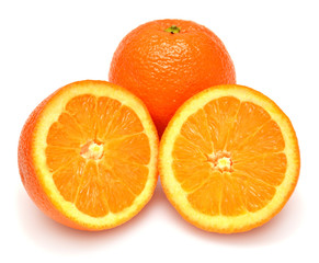 Fresh cut oranges