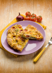 omelet with tomatoes