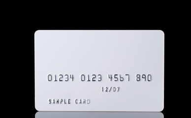 Detail Textured Credit Card on black