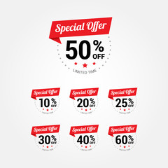 Special Offer % Labels