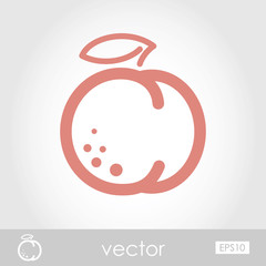 Vector Peach icon