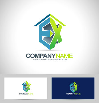 Ex Company Logo. Creative concept with ex letters