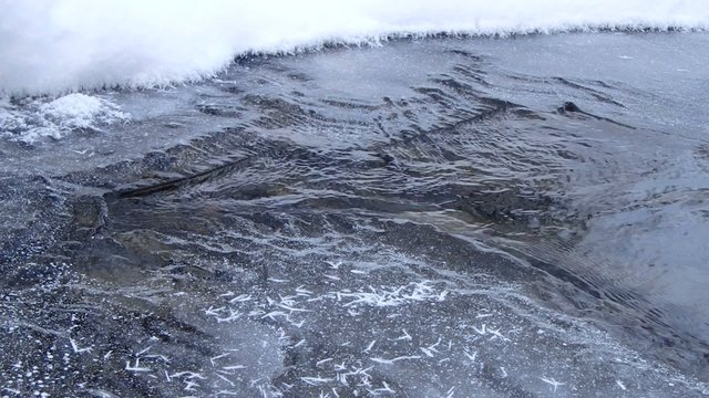 Rivi&egrave;re en hiver
