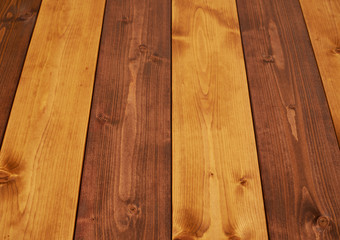Paint coated wooden boards