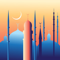 beautiful mosques and minarets