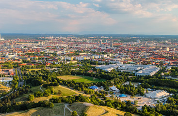 Fototapeta na wymiar München vom Olympiaturm