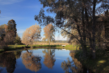 golden autumn landscape Indian summer